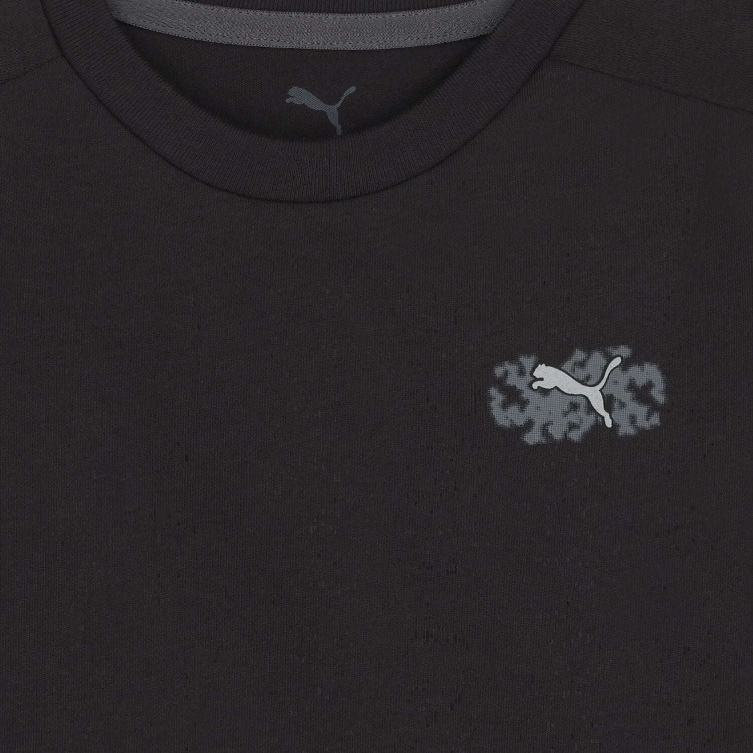 Boys Black Logo T-Shirt, 1, hi-res