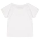 Girls White & Pink Tulle Choupette Skirt Set, 1, hi-res