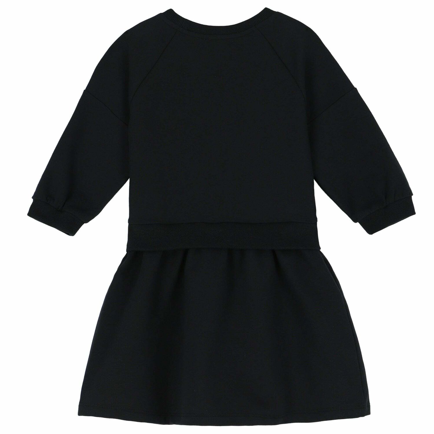 Girls Black Logo Dress, 1, hi-res image number null