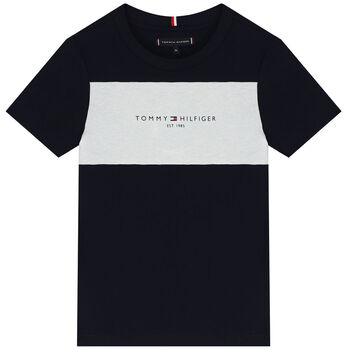 Boys Navy Blue Logo T-Shirt