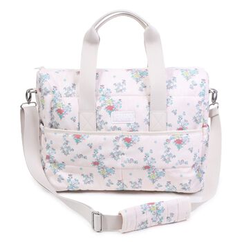 Baby Girls Pink Floral Logo Changing Bag