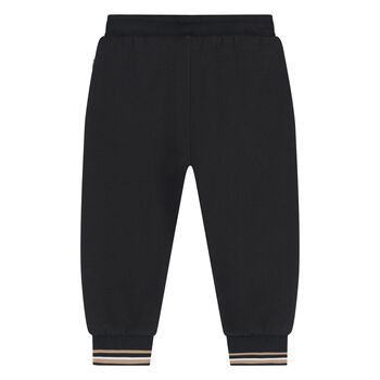 Younger Boys Black Joggers