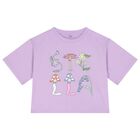 Girls Purple Logo T-Shirt, 1, hi-res