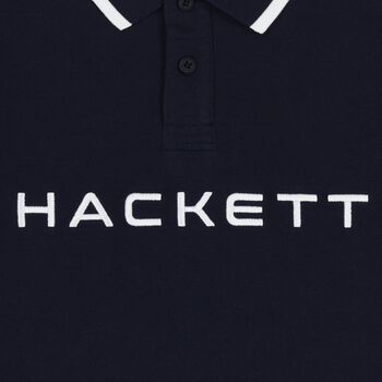 Boys Navy Blue & White Polo Shirt