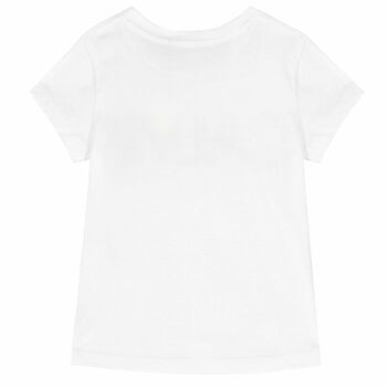 Girls White Logo T-Shirt