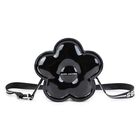 Girls Black Daisy Logo Handbag ( 19cm ), 1, hi-res
