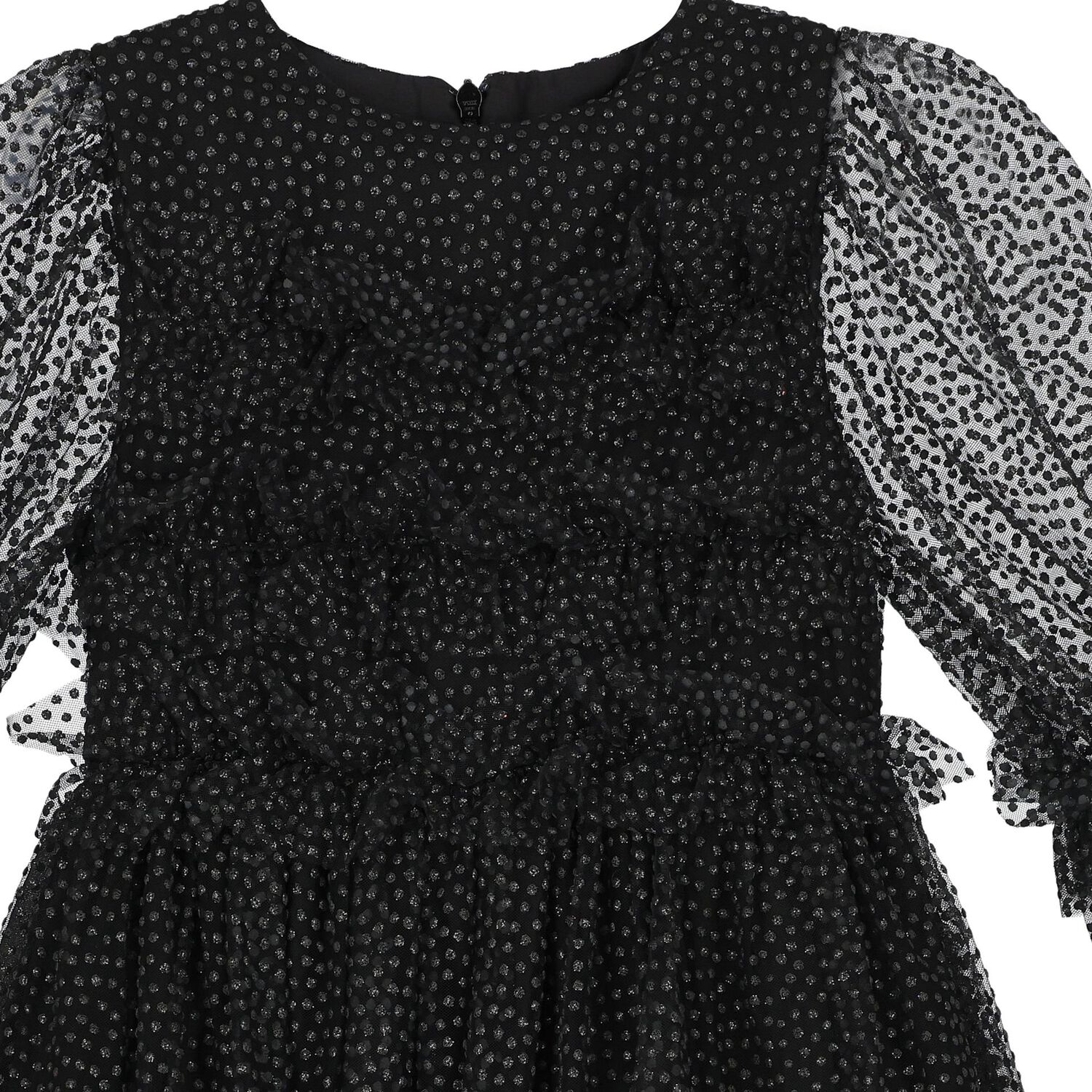 Girls Black Tulle Dress, 1, hi-res image number null