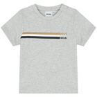 طقم شورت أولاد باللون الرمادى والاسود, 1, hi-res