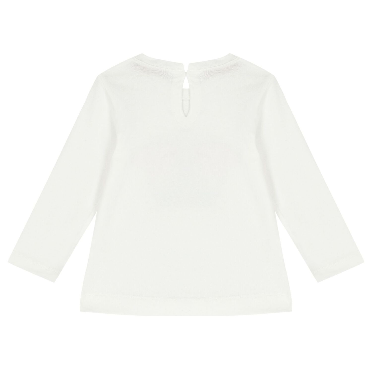 توب بنات بأكمام باللون العاجي, 1, hi-res image number null