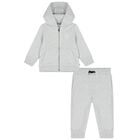 Younger Boys Grey Logo Tracksuit, 2, hi-res