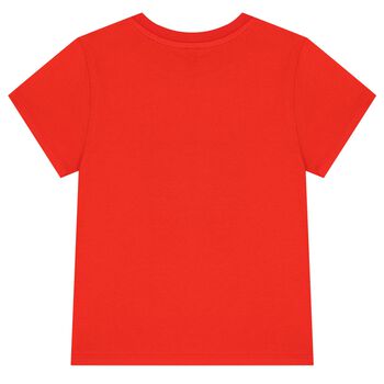 Girls Red Logo Tiger T-Shirt