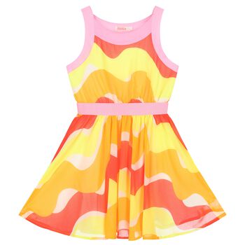 Girls Multi-Coloured Sleeveless Dress