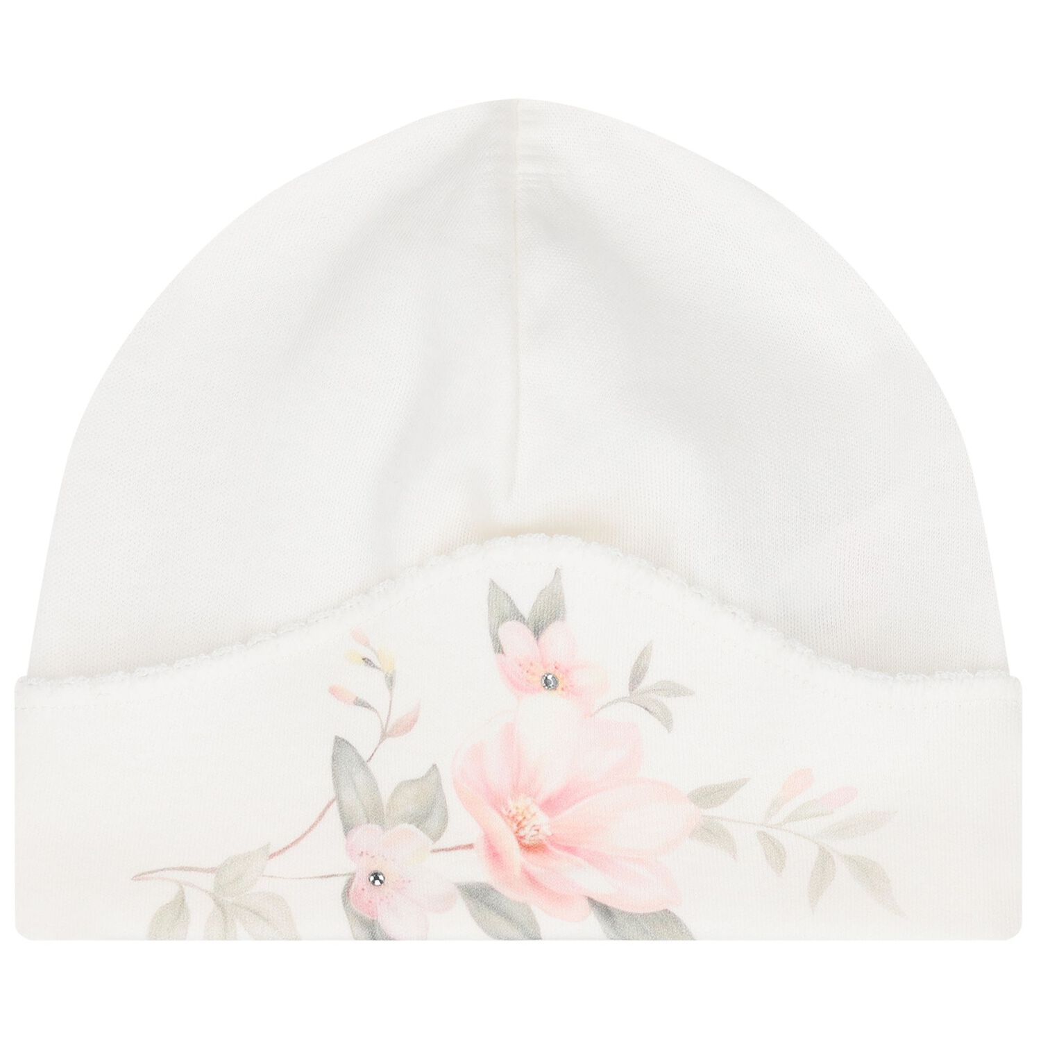 طقم بطانية عاجية مزخرفة بالزهور للبنات الصغار, 1, hi-res image number null