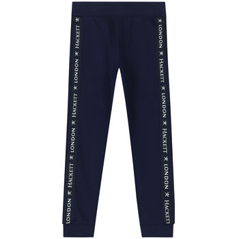 Boys Navy Logo Joggers