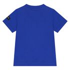 Younger Boys Blue Logo T-Shirt , 2, hi-res