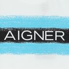 تيشيرت أولاد بالشعار باللون الأبيض, 1, hi-res