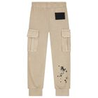 Boys Beige Joggers, 1, hi-res