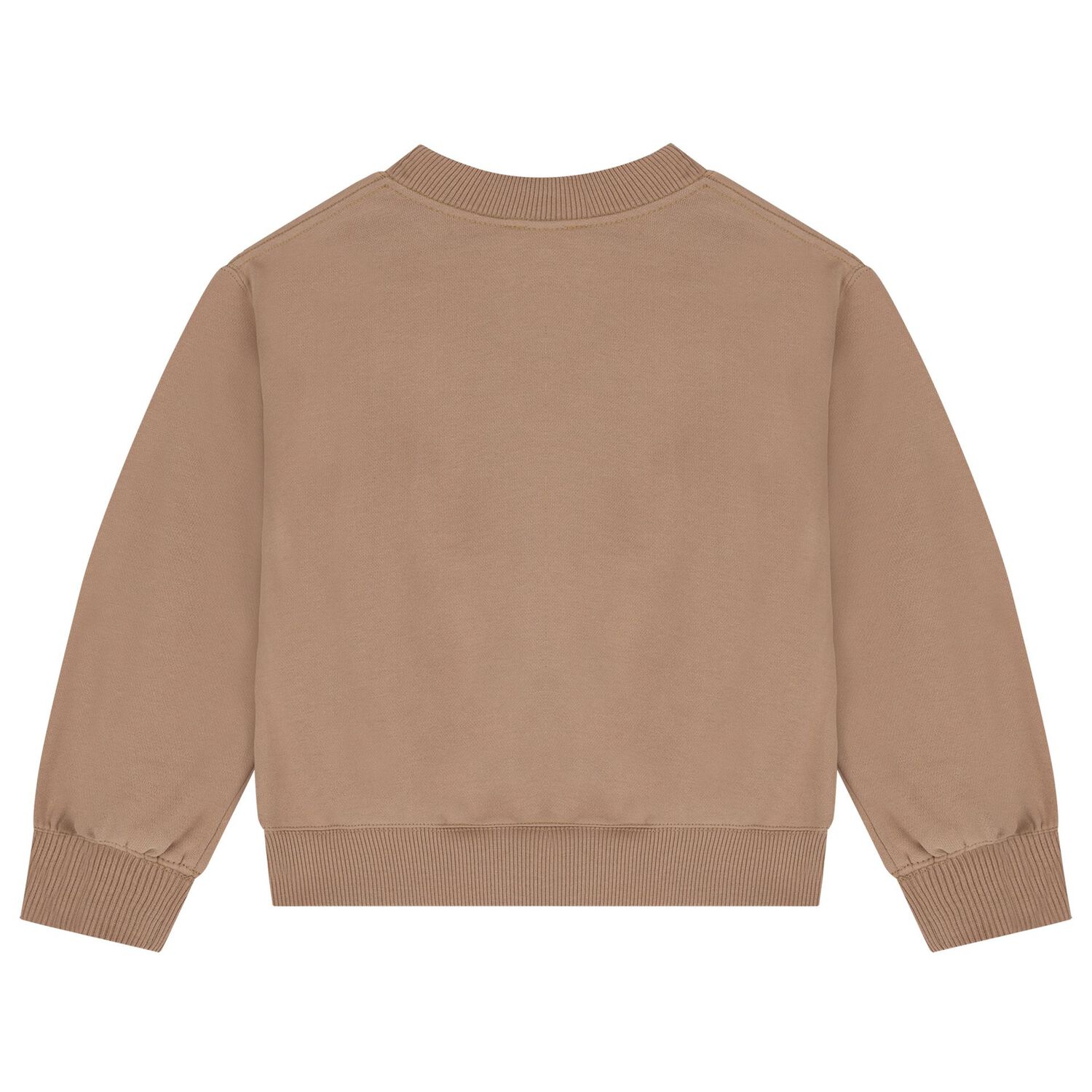 سويت شيرت بالشعار باللون البيج للبنات, 1, hi-res image number null