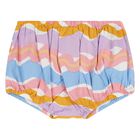 طقم فستان اطفال  سمكة باللونين البنفسجي و البرتقالي للبنات , 1, hi-res