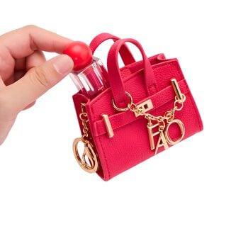 Girls Pink Mini Tote Bag Keychain ( 10CM )
