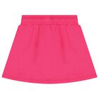 Girls Pink Logo Skirt, 1, hi-res