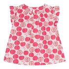Baby Girls Pink Apple Dress, 1, hi-res