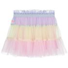 Girls Multi-Coloured Tiered Tulle Skirt, 1, hi-res