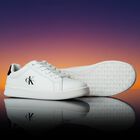 White & Black Logo Trainers, 2, hi-res