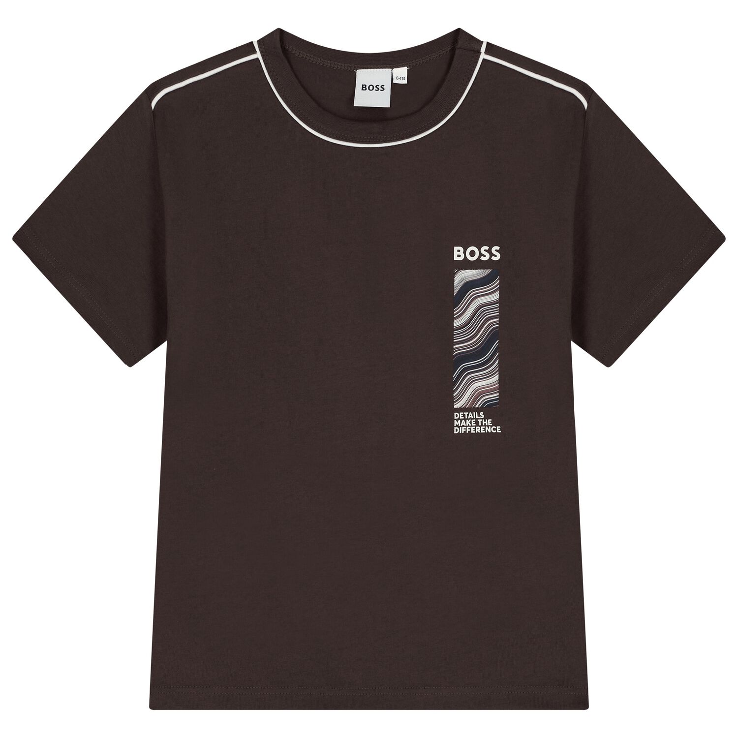 Boys Brown Logo T-Shirt, 1, hi-res