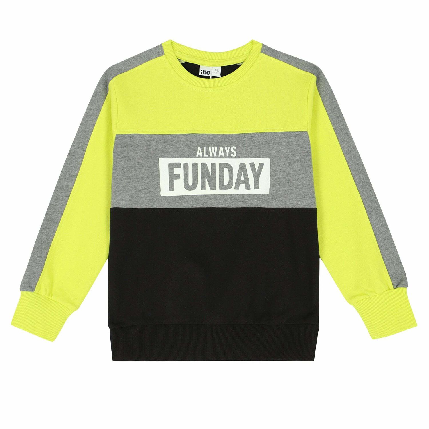 بدلة رياضية للأولاد باللونين الأسود والرمادي, 1, hi-res