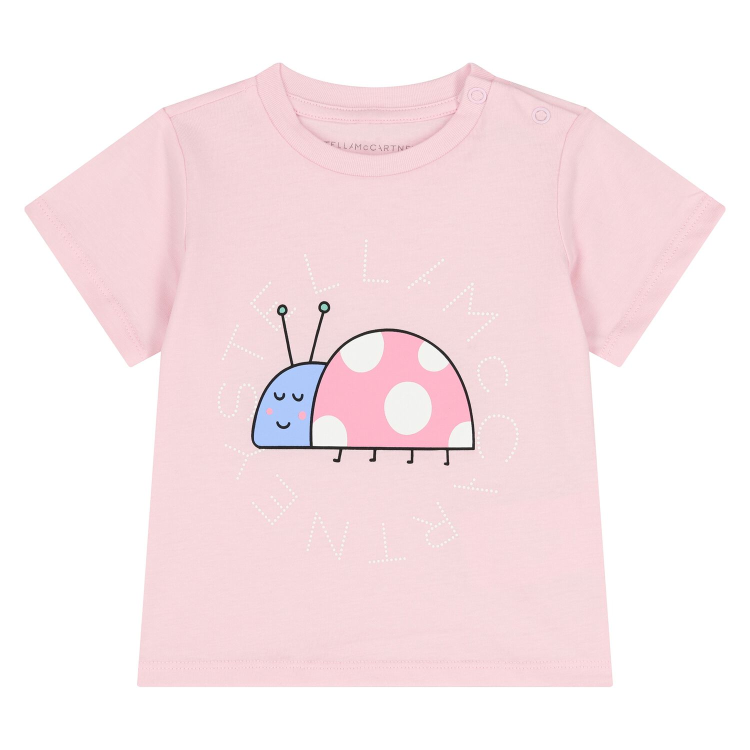 Younger Girls Pink Ladybird Logo T-Shirt, 1, hi-res