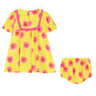 Younger Girls Yellow & Pink Dress Set, 1, hi-res