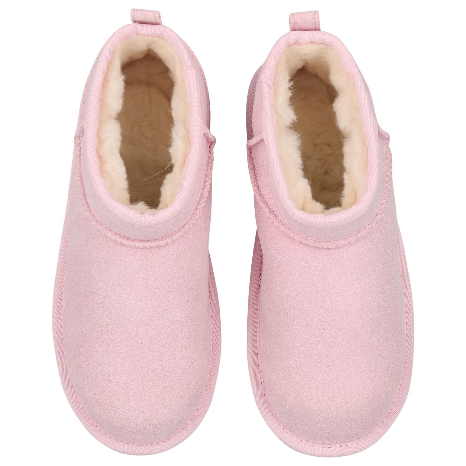 Girls Pink Classic Ultra Mini Suede Boots, 2, hi-res