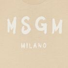 تيشيرت بالشعار باللون البيج, 2, hi-res