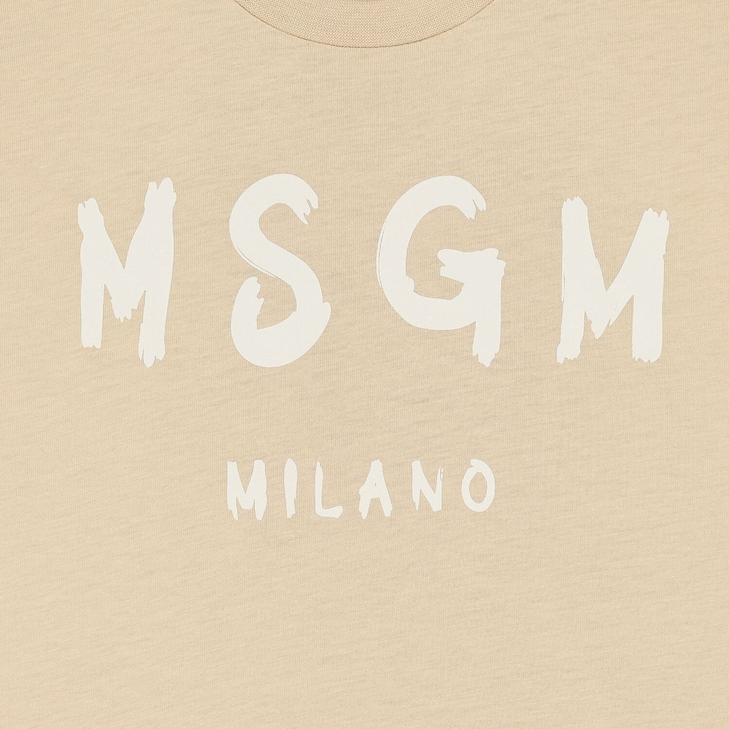 تيشيرت بالشعار باللون البيج, 2, hi-res