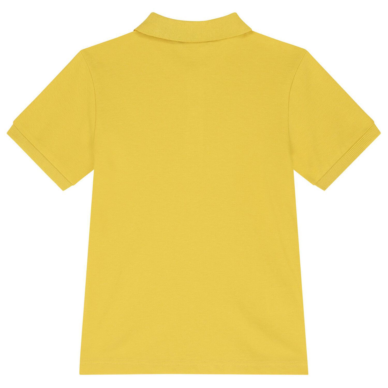 Boys Yellow Logo Polo Shirt, 3, hi-res