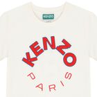 تيشيرت بالشعار باللون العاجي, 1, hi-res