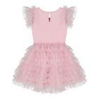 Baby Girls Pink Embellished Tulle Dress Set, 1, hi-res