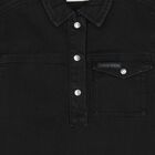 فستان جينز للبنات باللون الاسود , 1, hi-res