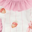 مايوه للبنات بتصميم الميلك شيك باللون الأبيض والوردي, 2, hi-res