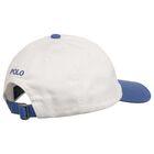 Boys White & Blue Logo Cap, 1, hi-res