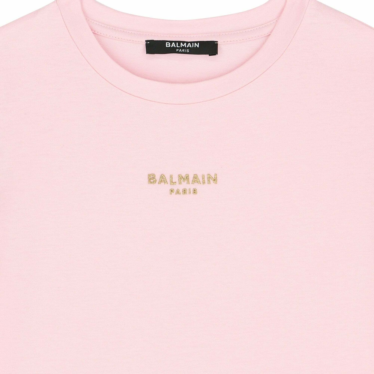 Girls Pink & Gold Logo Dress, 1, hi-res image number null