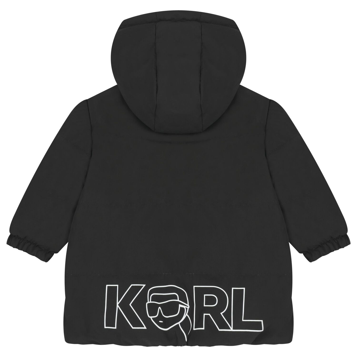 جاكت اولاد منفوخ قابل للعكس باللون الاسود والبيج , 1, hi-res