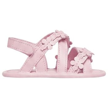 Baby Girls Pink Flower Sandals 