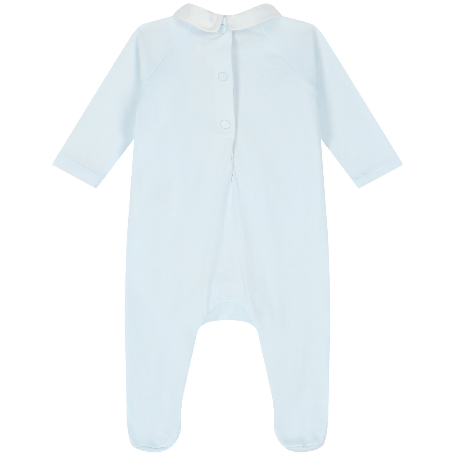 Baby Boys Blue Rabbit & Logo Babygrow, 2, hi-res image number null