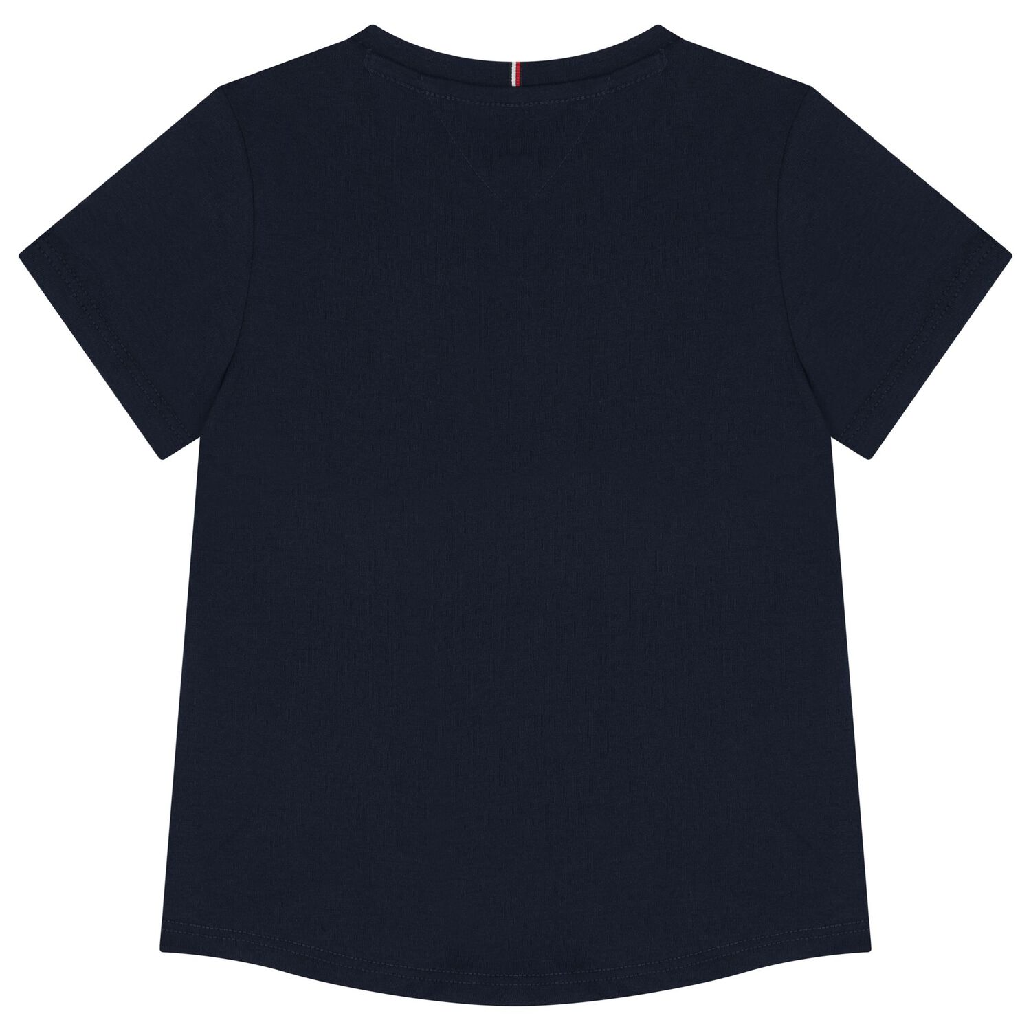 تيشيرت بنات بالشعار باللون الكحلى, 1, hi-res