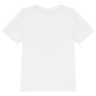 Boys White Logo T-Shirt, 1, hi-res