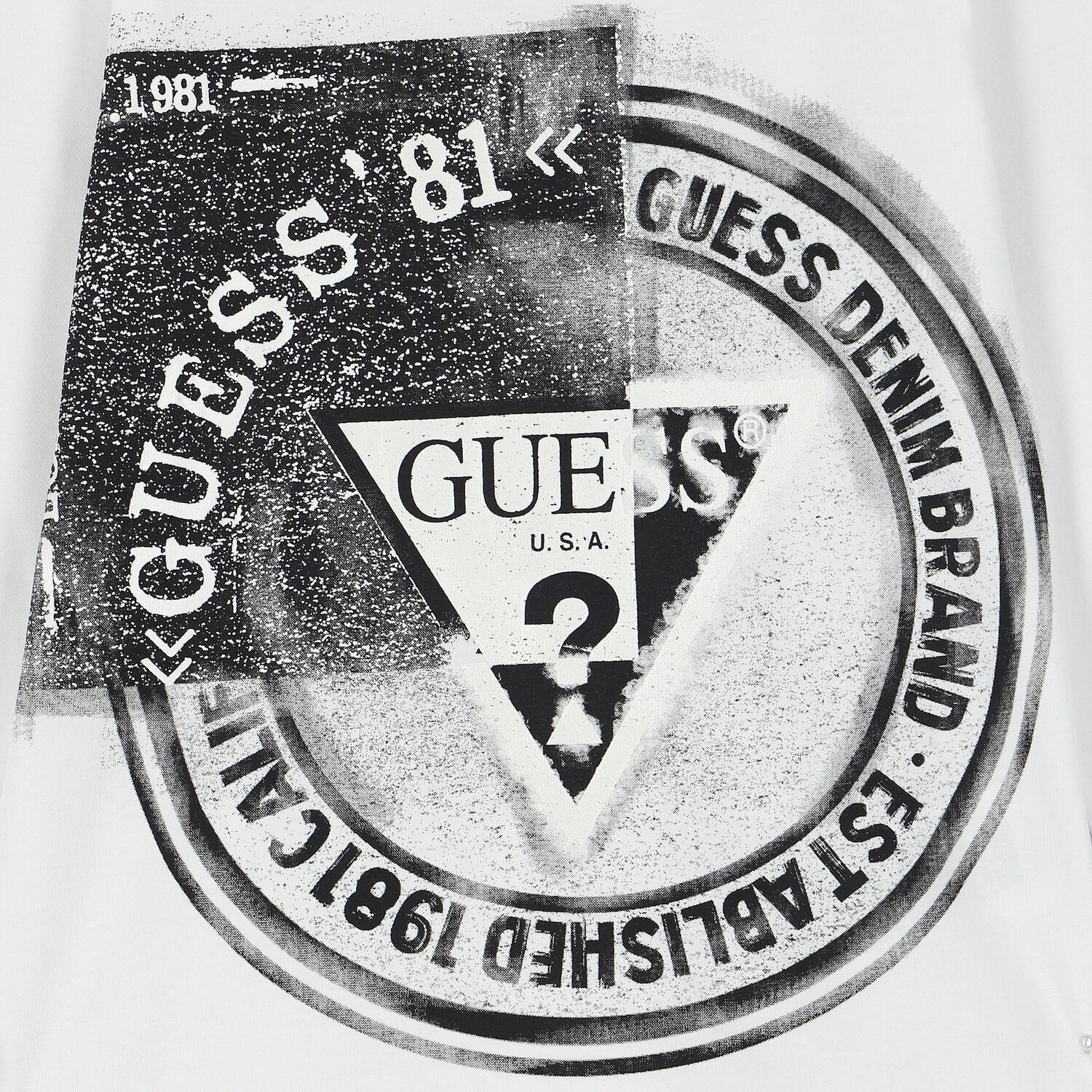 توب أولاد بأكمام بالشعار باللون الأبيض, 2, hi-res image number null