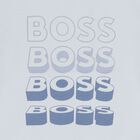 تيشيرت اولاد بالشعار باللون الأزرق , 2, hi-res