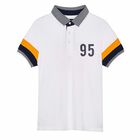 قميص بولو قطني أبيض للأولاد, 2, hi-res